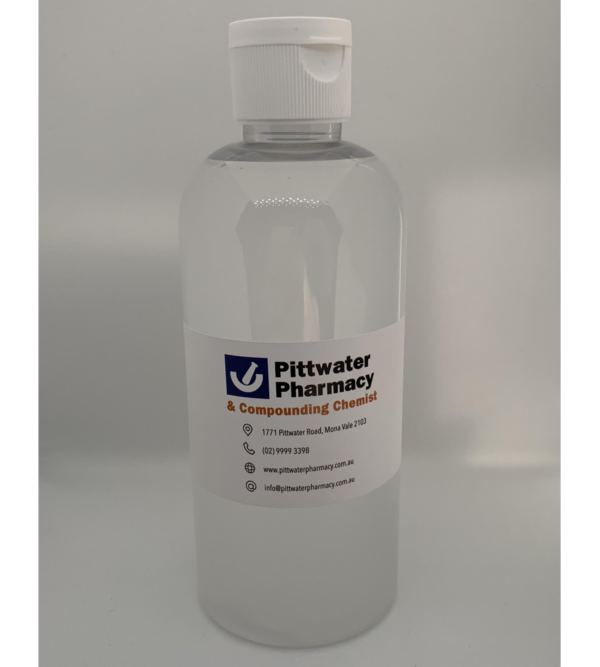 Antibacterial Hand Sanitiser  70% Ethanol 250mL - Flip Top Lid - Compounded