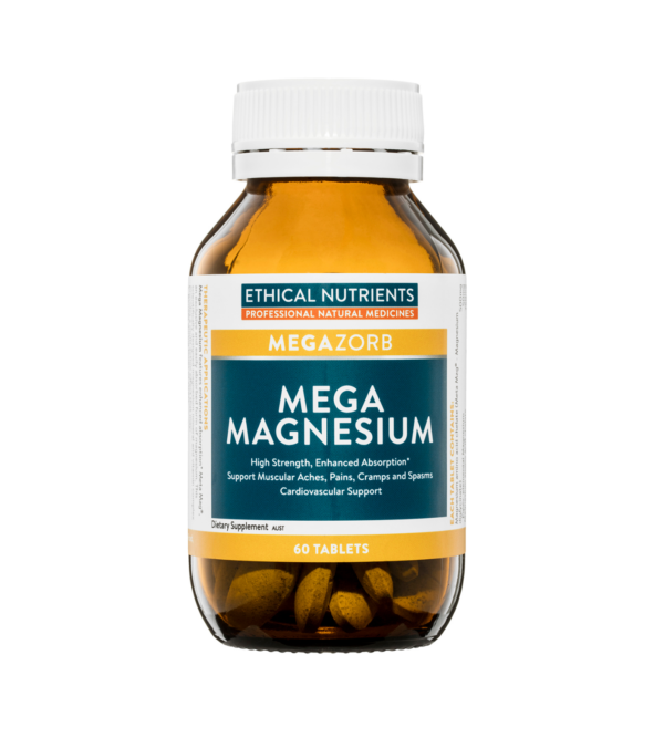 Ethical Nutrients MEGAZORB Mega Magnesium supports muscular aches, pains, cramps and spasms.