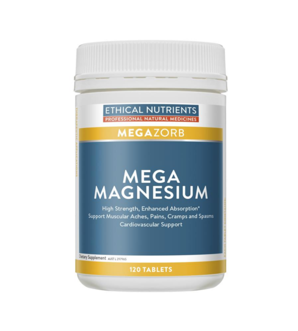 Ethical Nutrients MEGAZORB Mega Magnesium supports muscular aches, pains, cramps and spasms.