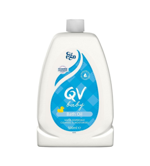 QV Baby Bath Oil is Paediatrician recommended and is suitable for use every day for dry skin conditions by helping to cleanse and moisturise the skin.