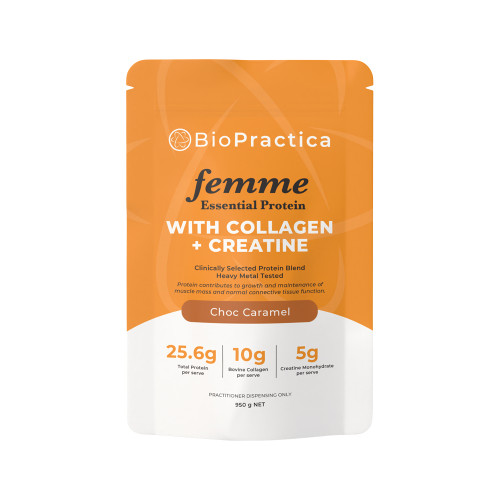 BioPractica Femme Essential Protein Powder 950g - Choc Caramel Flavour
